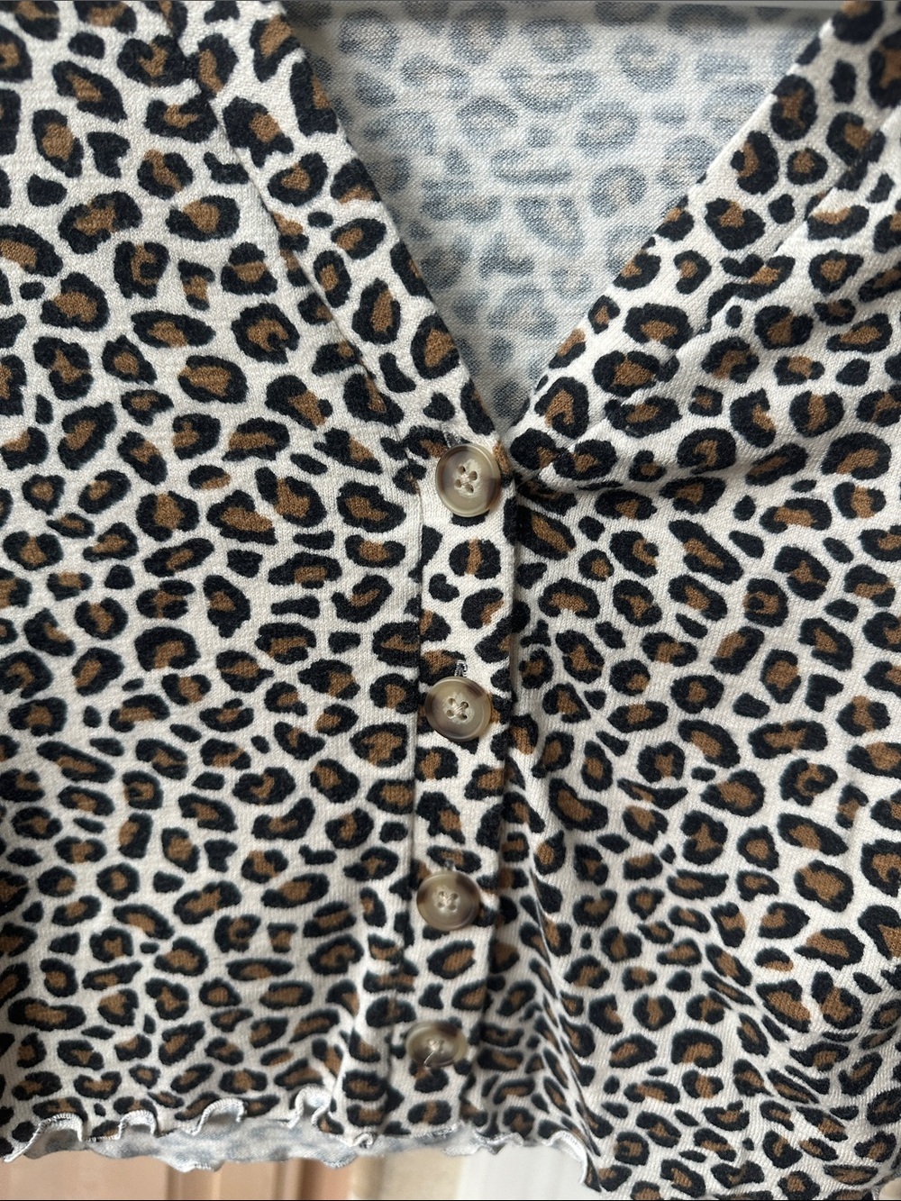 Old Navy Leopard Print Cardigan & Black Knit Layering Cardigan Set - M - Picture 5 of 9